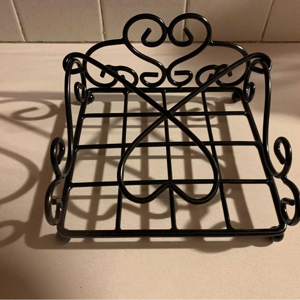 New Black Wire Napkin Holder